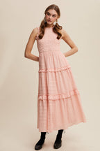 Sleeveless Gingham Dress