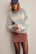 Soft Stripe Knit Sweater
