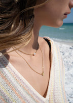 18K Pearl Charm Necklace