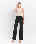 HIGH RISE FULL LENGTH BLACK LOOSE FIT JEANS