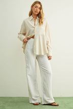 BUTTON FRONT LONG SLEEVE SHIRTS