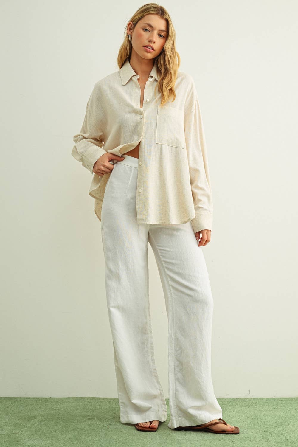 BUTTON FRONT LONG SLEEVE SHIRTS
