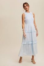 Sleeveless Gingham Dress