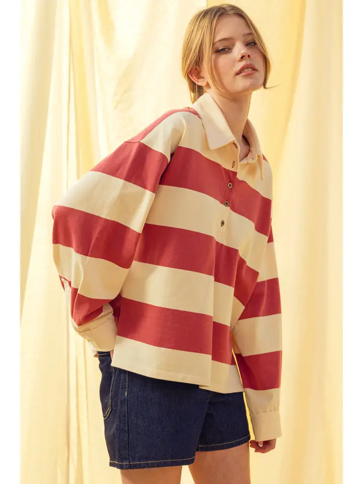Long Sleeve Rugby Knitted Shirts