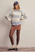 Soft Stripe Knit Sweater