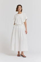SIDE SCRUNCH TEE