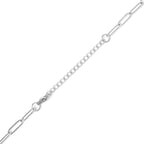 18K Gold Heart Paperclip Pendant Necklace