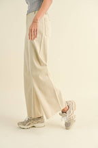 Straight Wide Leg Denim Pants