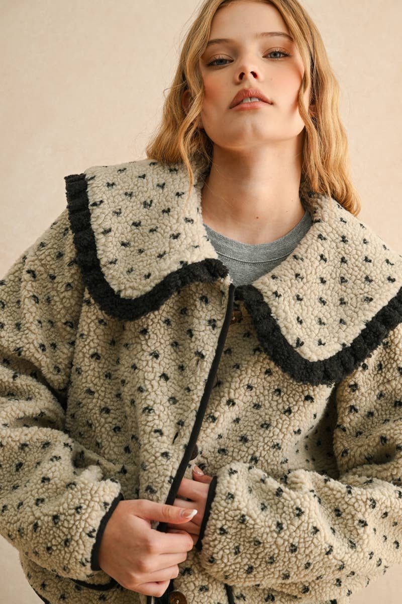 Printed Sherpa Jacket