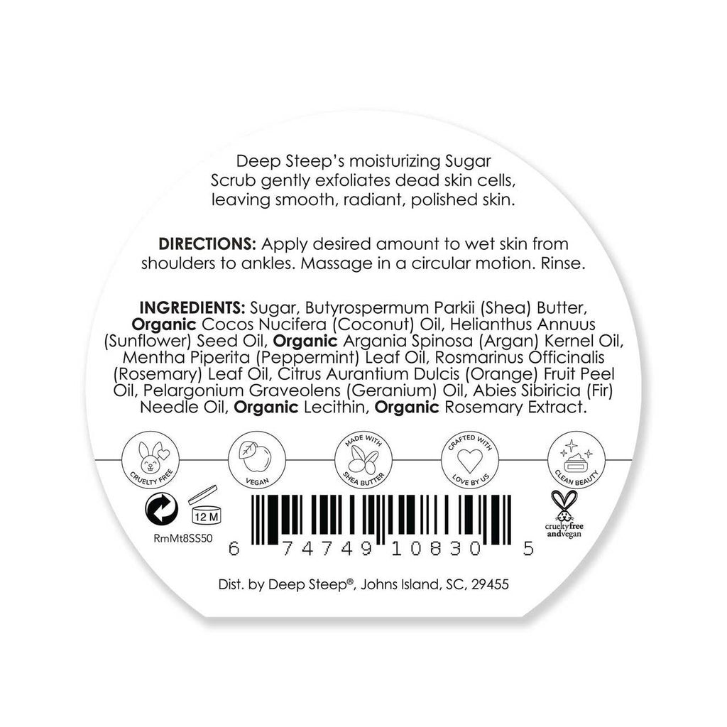 Rosemary Mint Exfoliating and Smoothing Sugar Scrub 8oz