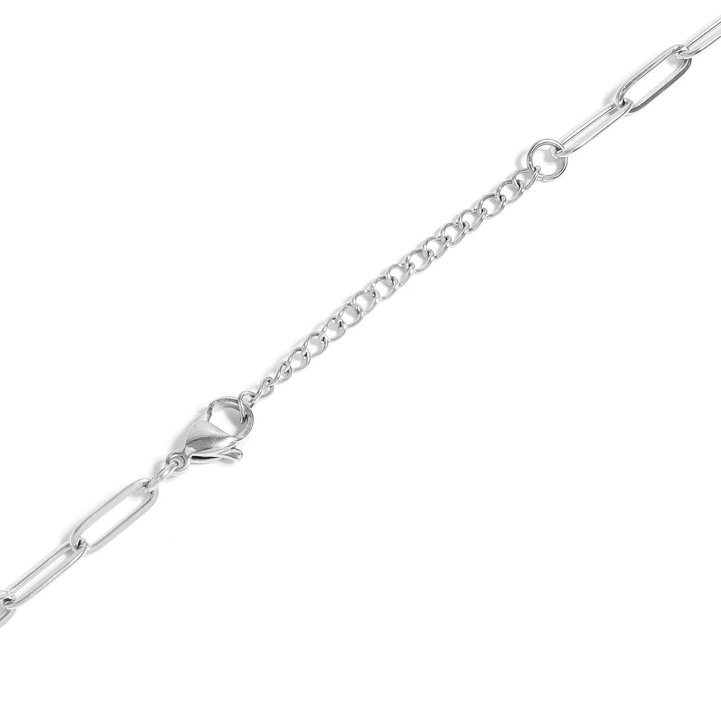 18K Gold Paperclip Carabiner Necklace