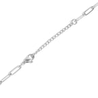 18K Gold Paperclip Carabiner Necklace