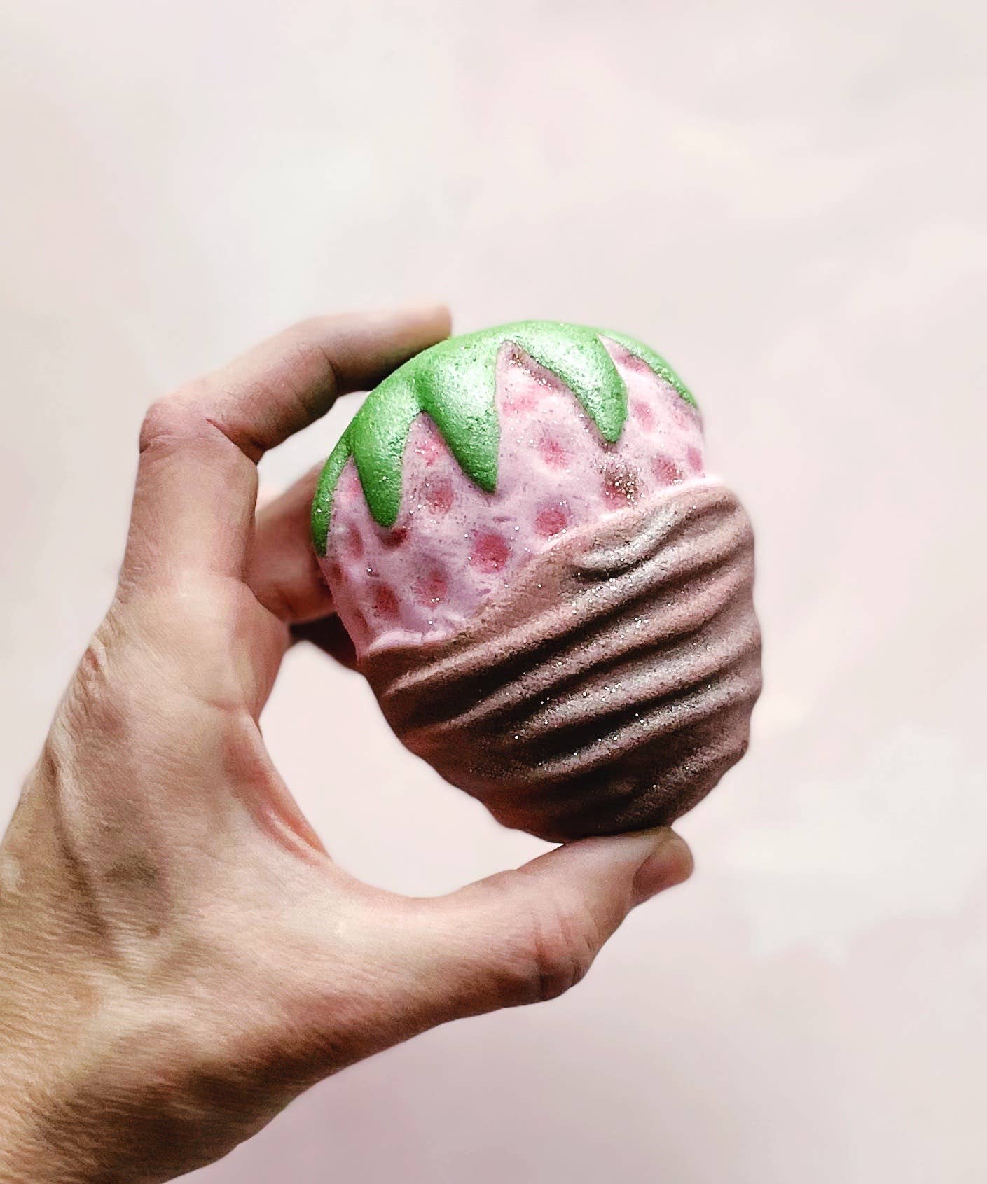 Chocolate Covered Strawberry Bath Bomb