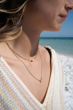 18K Pearl Charm Necklace