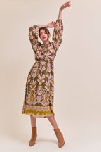 FLORAL PRINT MIDI DRESS