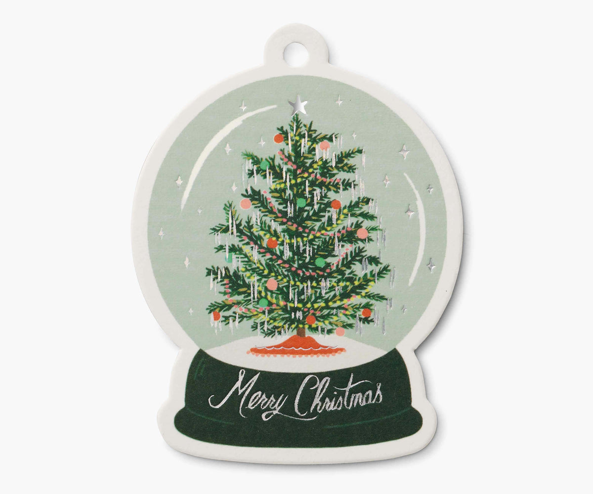 Snow Globe Gift Tags - Pack of 8