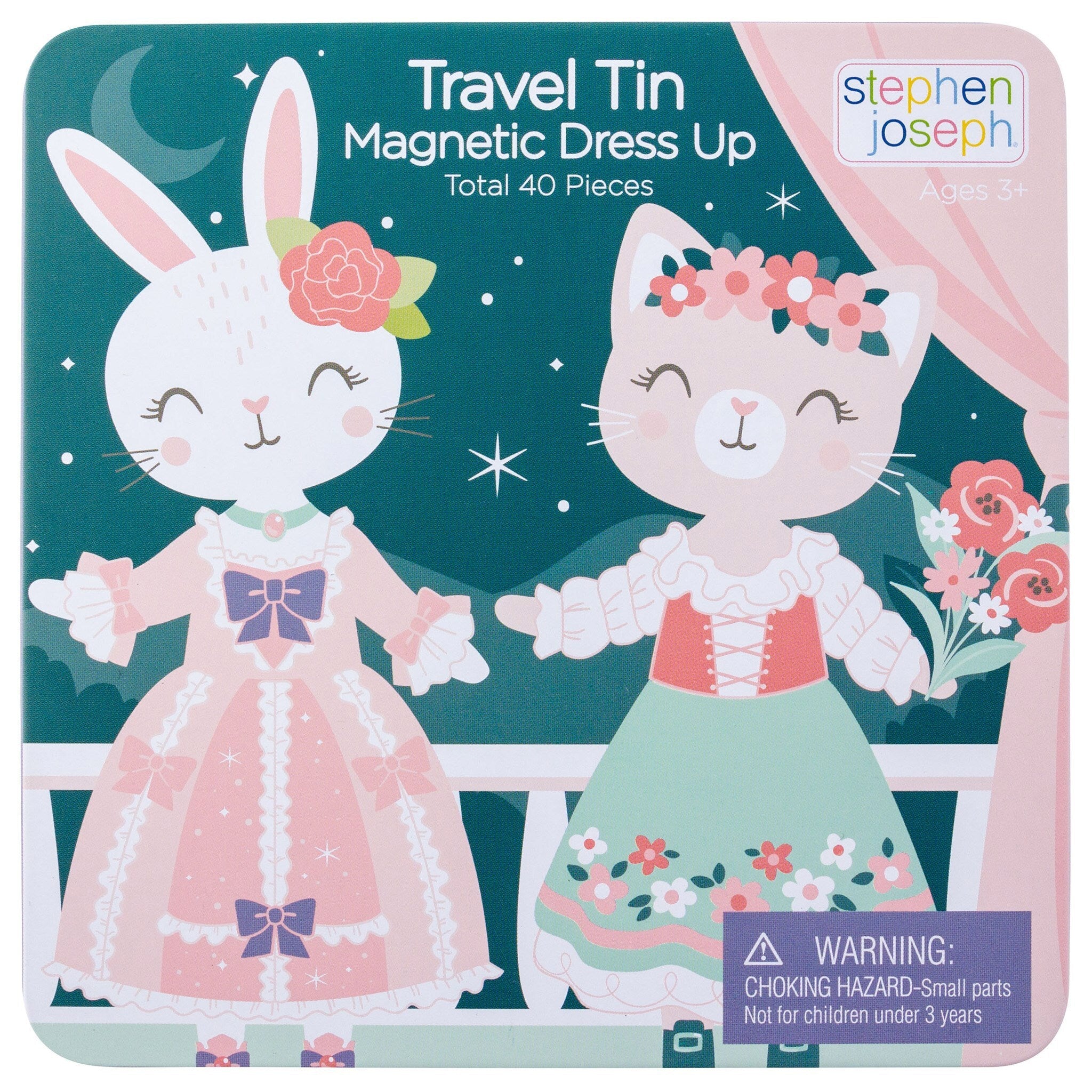 TRAVEL TIN MAGNETIC DRESS UP BUNNY AND CAT (S21)