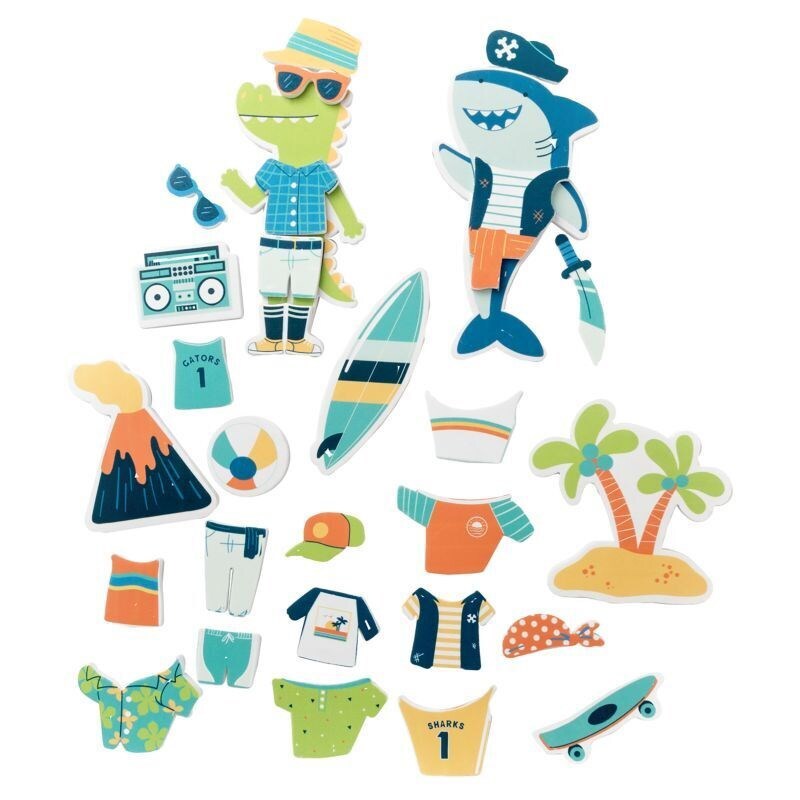 DRESS-UP BATH TOY SHARK/DINO (S22)