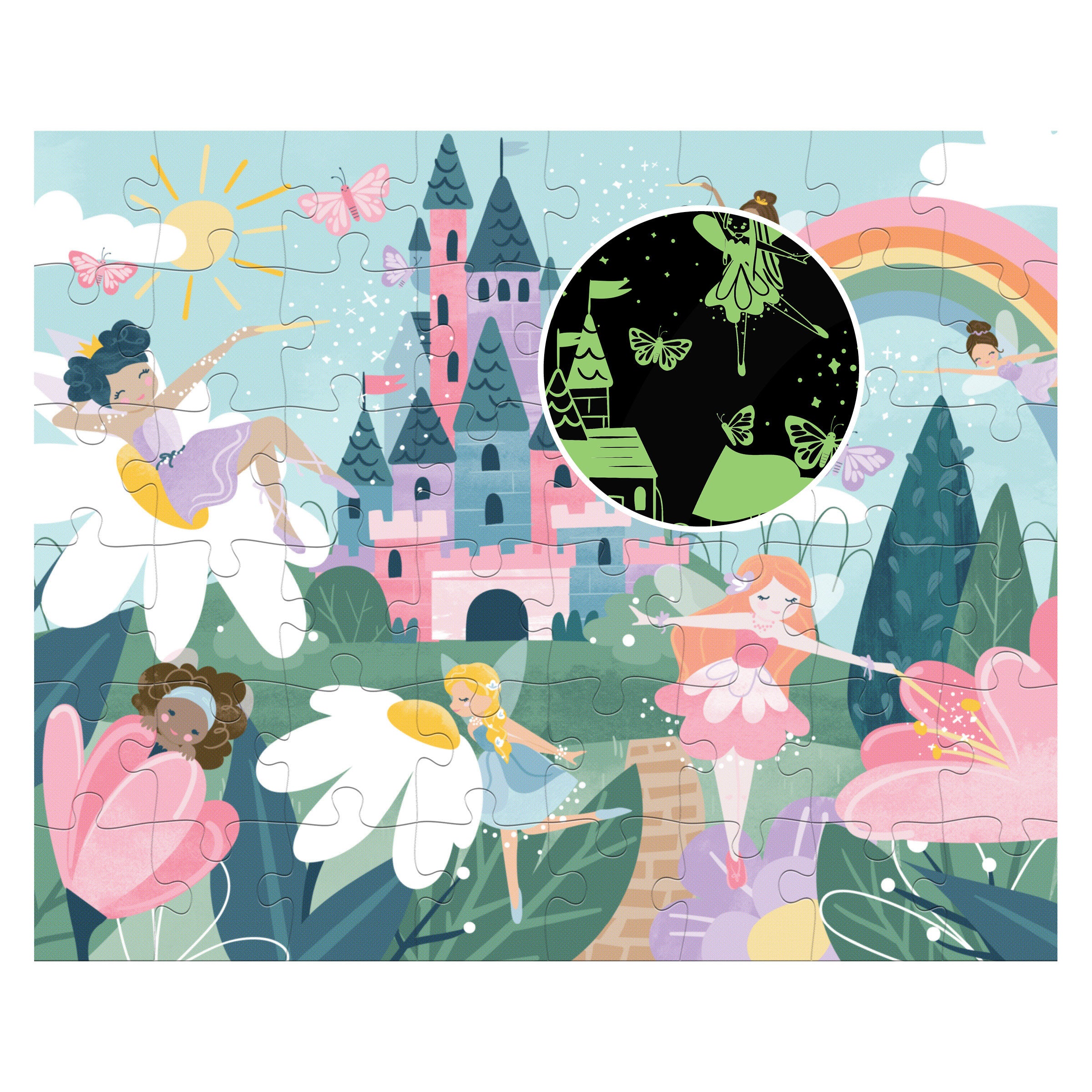 GLOW IN THE DARK PUZZLE FAIRY PRINCESS (S24)