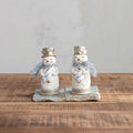 Resin Snowman with Glitter, Tinsel Scarf & Sign, 2 Styles Sold Separately