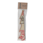 Handmade Recycled Block Printed Paper Folding Honeycomb Tree with Vintage Pattern - 9 inch