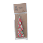 Handmade Recycled Block Printed Paper Folding Honeycomb Tree with Vintage Pattern - 5 inch