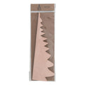 Handmade Recycled Paper Folding Honeycomb Tree with Gold Glitter Edges, Blush Color - 14.5 inch