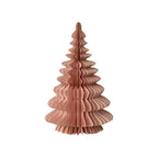 Handmade Recycled Paper Folding Honeycomb Tree with Gold Glitter Edges, Blush Color - 14.5 inch